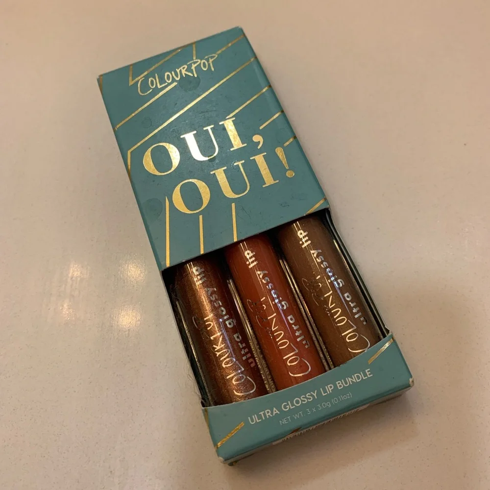 New ColourPop Ultra Glossy Lip Trio Fantasia So Fraiche and PS